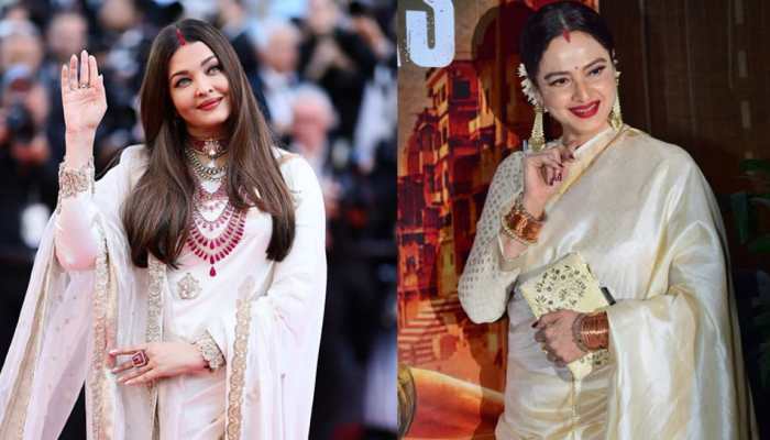 Aishwarya Rai's Bold Red Sindoor White Saree First Look At Cannes 2025 Is Hailed As 'Rekha Core' Moment By Fans! Aishwarya Rai's Bold Red Sindoor White Saree First Look At Cannes 2025 Is Hailed As 'Rekha Core' Moment By Fans!