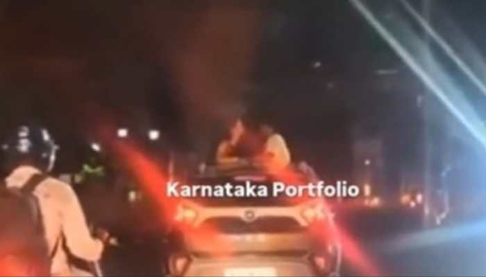 Bengaluru Couple's PDA On Moving Car Triggers Public Outrage; Video Goes Viral, Rs 1,500 Fine Imposed