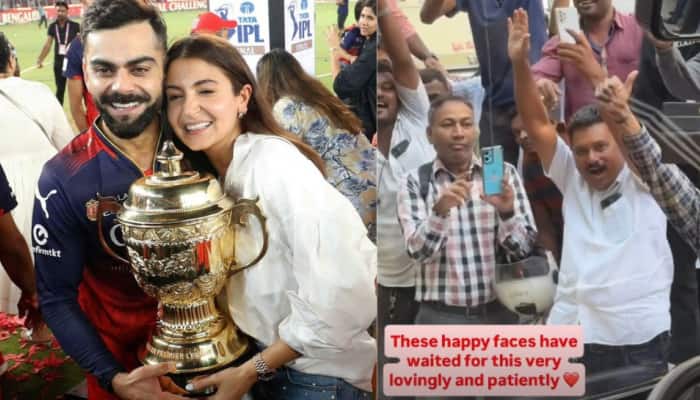 'Namma Bengaluru': Anushka Sharma Shares Video Of Kohli Holding IPL Trophy As RCB Gets Royal Welcome - WATCH