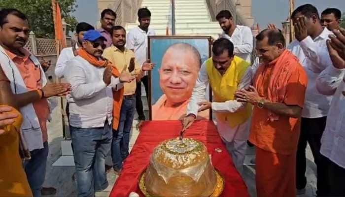 Yogi Adityanath's 53rd Birthday: 53kg Laddu Cake Offered At Hanuman Temple