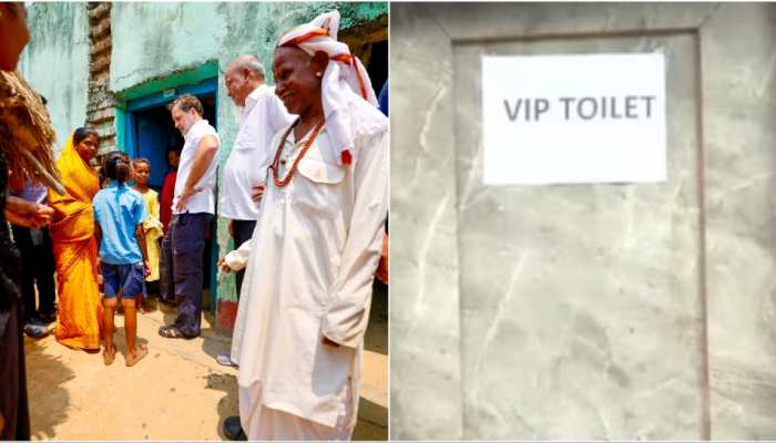 Bihar: VIP Bathroom Built For Rahul Gandhi's Visit To Dashrath Manjhi's Home Dismantled Swiftly | VIDEO Bihar: VIP Bathroom Built For Rahul Gandhi's Visit To Dashrath Manjhi's Home Dismantled Swiftly | VIDEO