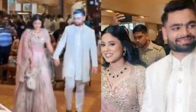Rinku Singh-Priya Saroj Engagement: First Video Out, Couple Seen Holding Hands As Clip Goes Viral - Watch