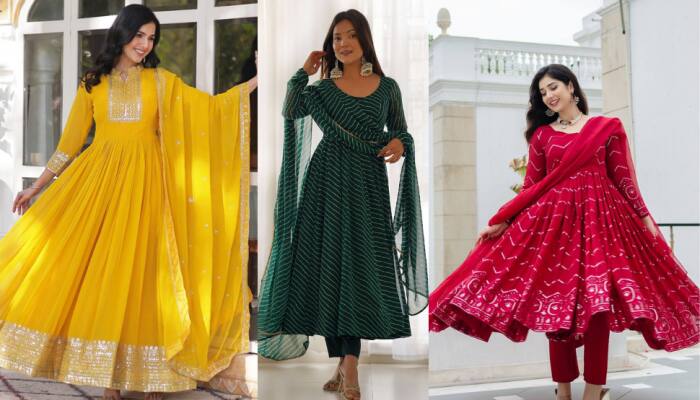 Grace in Every Flare: Best Georgette Anarkali Gowns to Elevate Your Style