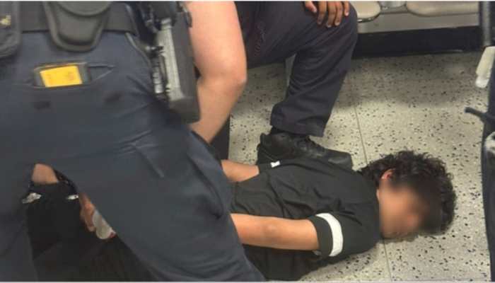 Viral Video: Indian Student Handcuffed, Pinned At Newark Airport Cries, 'Main Pagal Nahi Hoon', Embassy Responds