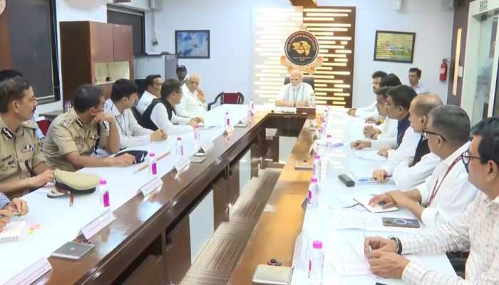 Air India Plane Crash: PM Holds Meeting With Officials In Ahmedabad