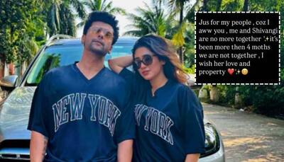 Kushal Tandon Confirms Split With Shivangi Joshi In Late-Night Post, Deletes It Later; Netizens Ask If He Was 'Drunk'