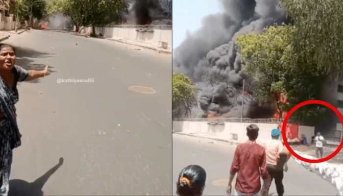 Ahmedabad Horror: New Video Captures Sole Survivor Escaping Air India AI-171 Crash Fireball | WATCH