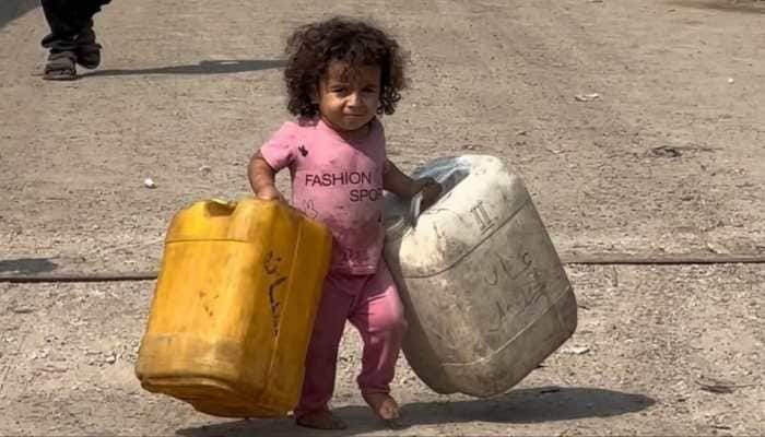 Heart-Wrenching! Video Of 2-Yr-Old In Gaza Fetching Water Highlights Crisis