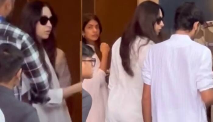 Sunjay Kapur Funeral: Karisma Kapoor Spotted With Kids Samaira And Kiaan For Their Father's Final Rites – WATCH