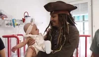 Johnny Depp Turns Jack Sparrow For His Surprise Visit To Children's Hospital In Spain