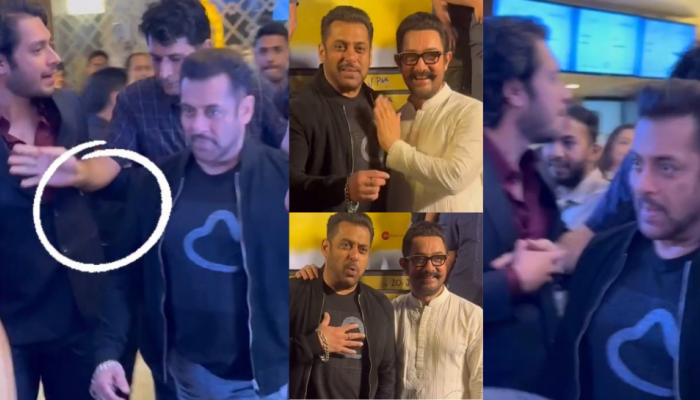 Viral Video: Salman Khan's Bodyguard Pushes Away Aamir Khan's Son Junaid At Sitaare Zameen Par Premiere - WATCH Viral Video: Salman Khan's Bodyguard Pushes Away Aamir Khan's Son Junaid At Sitaare Zameen Par Premiere - WATCH