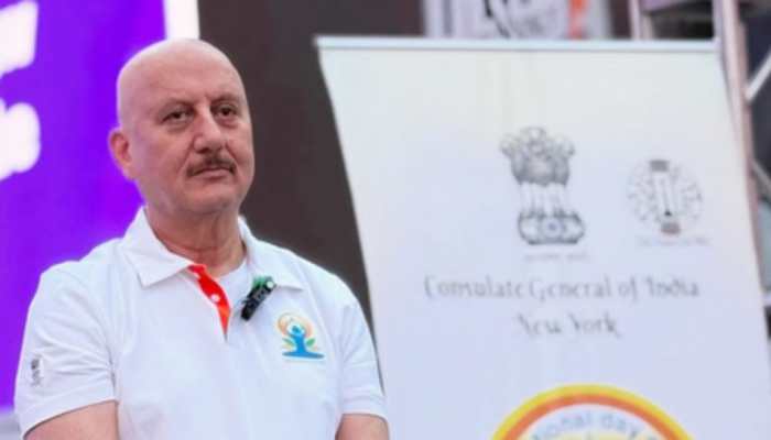 Anupam Kher Celebrates International Yoga Day With Enthusiasm At New York's Times Square