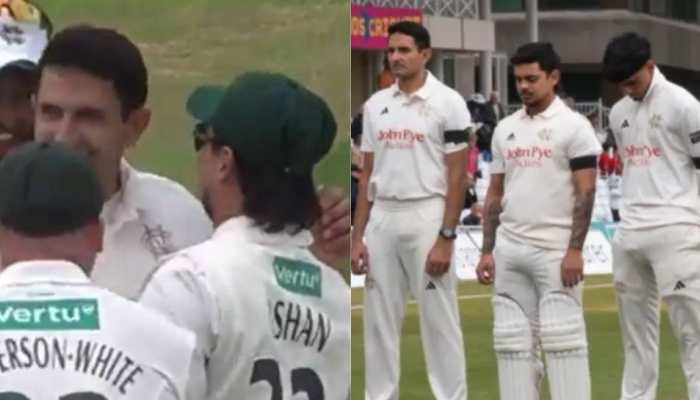 Ishan Kishan &amp; Mohammad Abbas Create Rare India-Pakistan Moment In County Cricket – Video Goes Viral