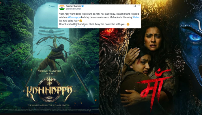 Kannappa Vs MAA Box Office Clash: Akshay Kumar Sends Heartfelt Wishes To Ajay Devgn And Kajol Ahead Of Release Kannappa Vs MAA Box Office Clash: Akshay Kumar Sends Heartfelt Wishes To Ajay Devgn And Kajol Ahead Of Release