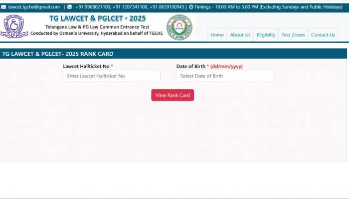 TS LAWCET, PGLCET Result 2025 DECLARED At lawcet.tsche.ac.in- Check Direct Link, Other Details Here