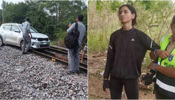 WATCH: Viral Video Shows Woman Driving Car On Telangana Railway Tracks, 15 Trains Diverted