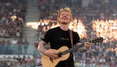 Ed Sheeran Mockingly Shows Off His Plain White T-Shirt Closet To Fans