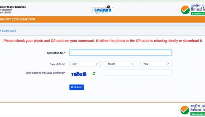 NTA SWAYAM January Semester Result 2025 OUT At exams.nta.ac.in/swayam- Check Direct Link, Other Details Here