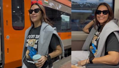 Neha Dhupia Takes Nostalgic Ride On Vande Bharat Express, Relives Childhood Memories