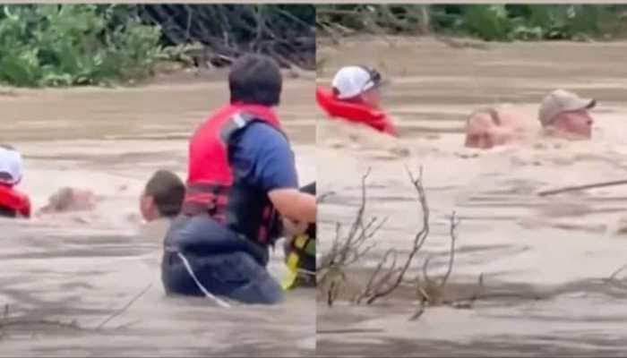 Texas Flash Floods: Woman's Heroic Rescue From Raging Waters Becomes Viral Symbol | WATCH