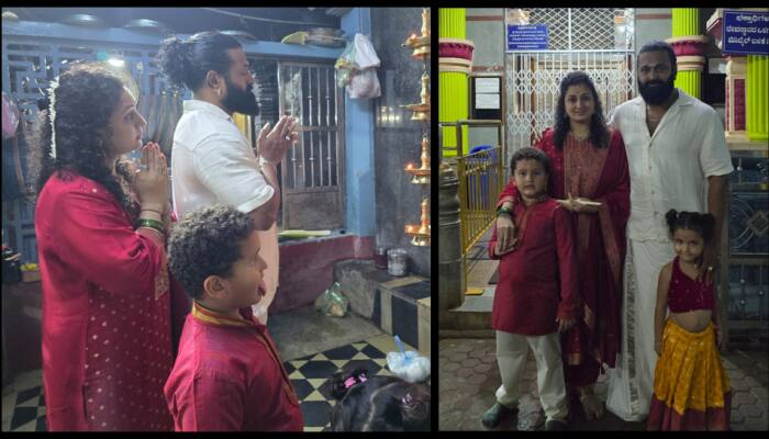 Rishab Shetty Visits Shri Brahmalingeshwara Temple With Family, Seeks Blessings - SEE PIC