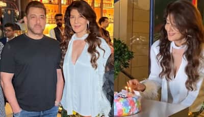 Salman Khan Turns Heads At Ex-Girlfriend Sangeeta Bijlani's Birthday Bash, Duo's Pics Go Viral