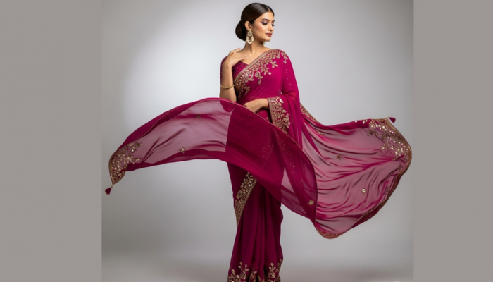 Floral, Plain, or Printed: Georgette Sarees That Redefine Elegance Floral, Plain, or Printed: Georgette Sarees That Redefine Elegance