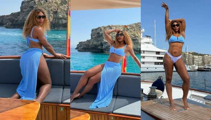 Serena Williams Flaunts Sculpted Abs And Toned Legs In Bikini During Luxurious Yacht Getaway