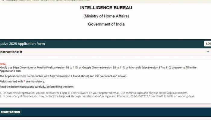 IB ICIO Recruitment 2025 For Grade II Posts: Registration Starts At mha.gov.in- Check Eligibility Criteria, Direct Link Here