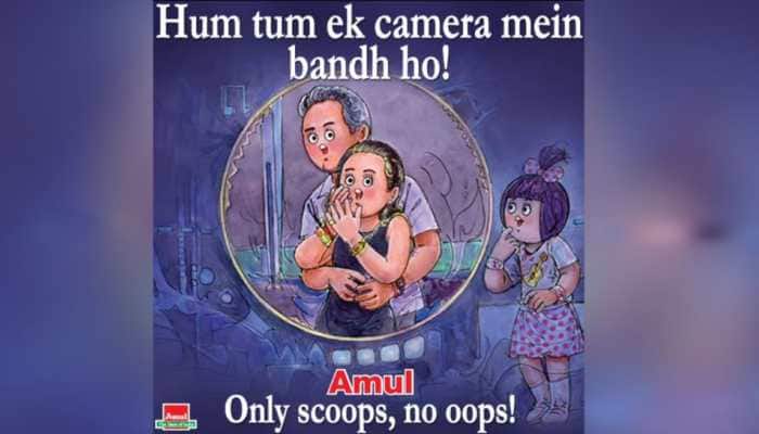 'Hum Tum Ek Camera Mein Bandh Ho!'- Amul Joins The Coldplay 'Kiss Cam' Scam Trend
