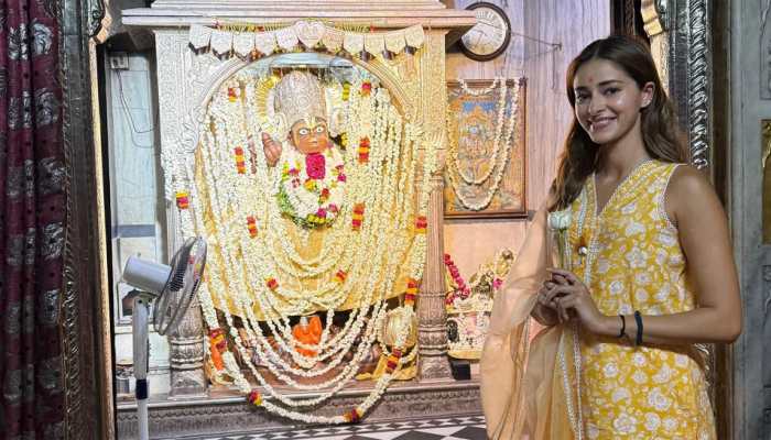 Ananya Panday Seeks Blessings At Kale Hanuman Ji Mandir, Shares Unseen Pics From Jaipur Temple