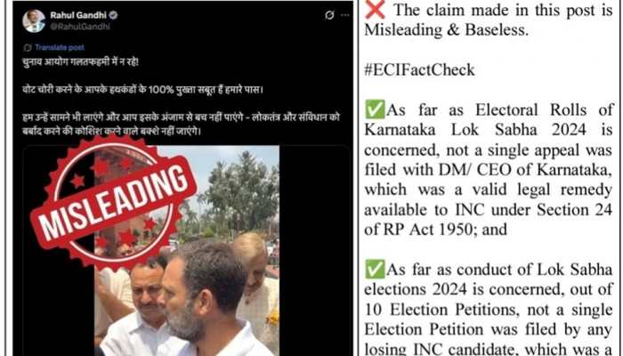 Election Commission Fact Checks Rahul Gandhi Over Karnataka Poll Fraud Allegation Election Commission Fact Checks Rahul Gandhi Over Karnataka Poll Fraud Allegation