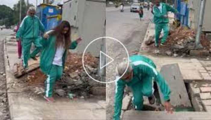 Bengaluru's 'Skid Game': Journalists Turn Potholes Into Satirical Survival Challenge, Video Goes Viral | WATCH