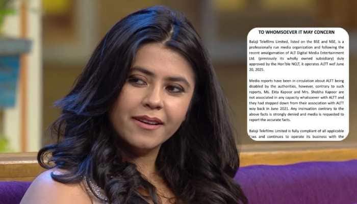 Ekta Kapoor Issues Clarification After ALTT Named Among 25 OTT Platforms Banned For Vulgar Content: ‘Not Associated In Any Capacity’