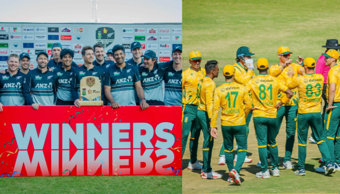 South Africa Choke Again In Final Over, Lose Harare T20I Tri-Series Final To New Zealand By 3 Runs South Africa Choke Again In Final Over, Lose Harare T20I Tri-Series Final To New Zealand By 3 Runs