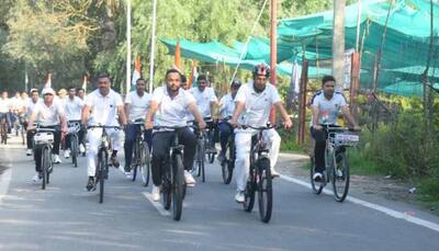 J-K: BSF Holds Cycle Rally In Srinagar To Commemorate Kargil Vijay Diwas, Promote Fit India Movement