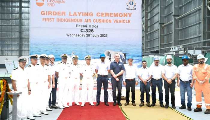 Construction Of India’s First Indigenous Hovercraft For Coast Guard Begins At Goa Shipyard