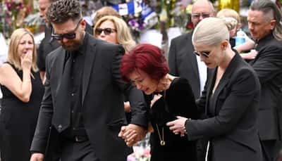 Ozzy Osbourne Funeral: Wife Sharon Osbourne Breaks Down, Daughter Aimee Makes Rare Public Appearance  - WATCH 