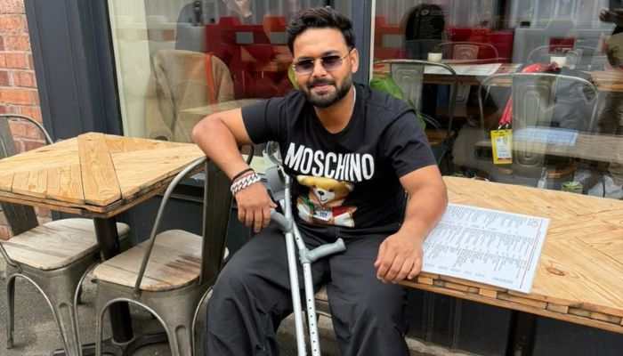 Rishabh Pant’s Injury Update: Viral Video Shows Star Batter On Crutches After Being Ruled Out Of Oval Test Rishabh Pant’s Injury Update: Viral Video Shows Star Batter On Crutches After Being Ruled Out Of Oval Test