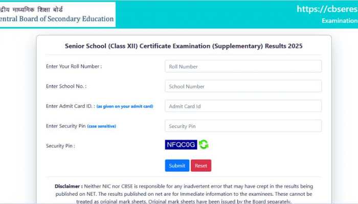 CBSE Class 12 Compartment Result 2025 Released At cbseresults.nic.in, 38 Percent Students Passed- Direct Link To Check Marks Here CBSE Class 12 Compartment Result 2025 Released At cbseresults.nic.in, 38 Percent Students Passed- Direct Link To Check Marks Here