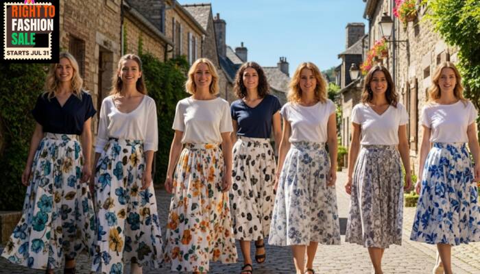 Floral Skirt Grace: Stylish Picks from Myntra Right to Fashion Sale 
