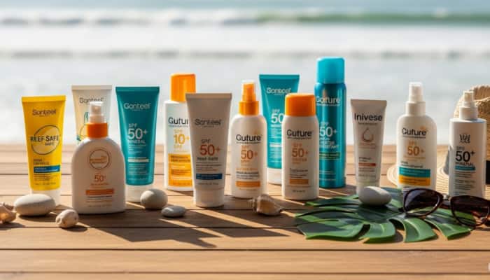 Best SPF 50 Sunscreens for Glowing Skin: Lightweight, No White Cast &amp; On Sale