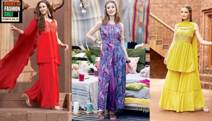 Elegant Women’s Sharara Sets to Shop in Myntra Sale Starting 31st July