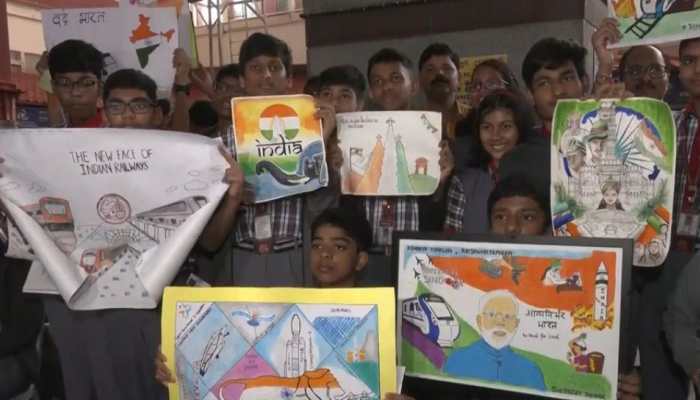 With Sketches And Portraits, Bengaluru Students To Give Warm Welcome To PM Modi 