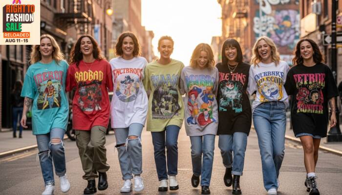 4 Oversized T-Shirts That Meet Comfort &amp; Style: Myntra Right to Fashion Sale