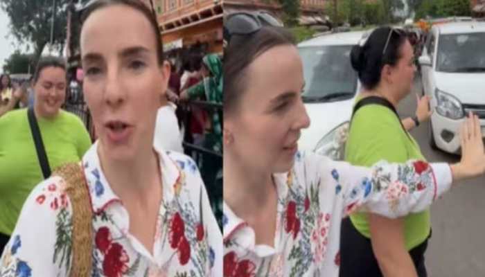WATCH: Russian Tourist Masters Desi Jugaad Of Road-Crossing In Jaipur, Calls It ‘Mission Complete’