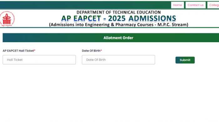 AP EAMCET 2025 Final Allotment Result OUT At eapcet-sche.aptonline.in- Check Direct Link Here