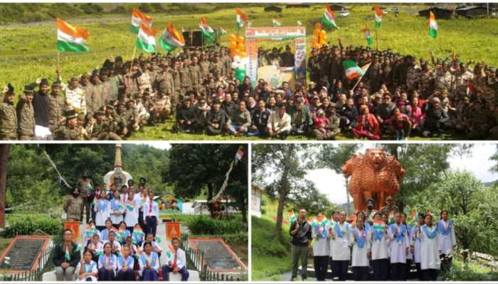 Indian Army, ITBP And Locals Unite For Historic 'Tiranga March' At 14,000 ft In Tawang