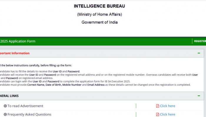 IB Security Assistant/ Executive Recruitment 2025: Registration Ends Today At mha.gov.in- Check Direct Link to Apply Here