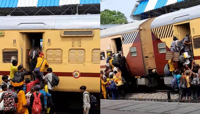 Watch: Passengers Dangerously Board Train From Wrong Side; Video Goes Viral, Netizens React
